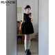 
Cotton French irregular black sleeveless dress for women in summer 2025 new small and high-end temperament short skirt 920 black [high quality 38.5] L 100-115Jin [Jin equals 0.5 kg]