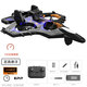 Yingtang novice Xiaobai’s entry-level children’s foam remote control aircraft fixed height and fall resistance gravity glider colorful lights Foam four-copter aircraft red [handle remote control English high-end (three-battery continuous version)