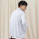 NEW BALANCE纯色Logo休闲运动针织立领夹克外套男  AMJ23090-LAN 浅灰色   M