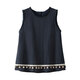Sibaiser Fashion Set 2025 Summer New Women's Randeveless жилет с широкими ногами повседневные брюки с двумя частями