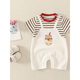 Mini Balabala (Mini Balabala) Baby kurzärmelige Kleidung Sommer Dünner Baby Jungen Sommer Jumpsuit Neugeborenes Vollmondkrabrenanzug 6210 Weiß 80 cm
