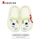 ABC KIDS children's hole shoes for girls summer breathable soft-soled sandals wear beach slippers White - Astronaut size 32 suitable for feet length about 18cm