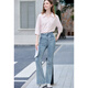 
Baitu betu women's clothing 2025 summer new shirt French temperament lace lace shirt top women 2507T65 light pink M