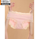Modal pure lace women's underwear pure cotton full cotton crotch sexy hollow breathable girls' briefs 2025 new style 906 powder + 906 powder + 6628 powder + 6628 powder + 6 pieces One size 80-120Jin [Jin equals 0.5 kg]