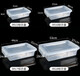 高透明加厚塑料保鲜盒插标签长方形大容量厨房冰箱收纳食品级商用 9928高款52*37*23.5