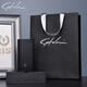 Shachi key bag for men's genuine leather coupon wallet multi-function card bag simple leather buckle 2025 new key bag [] black-/ exquisite gift box