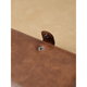 Kangaroo high-end travel passport bag genuine leather texture wallet outdoor leisure men and women retro oil wax simple passport clip air ticket oil wax leather brown color [anti-theft brush]