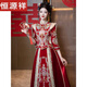 
Hengyuan Xiang Xiuhe Wedding Clothes Small 2025 New Chinese Wedding Bride High-end Wedding Garment Heavy Industry Toast Clothes Women Auspicious Summer Satin No Headdress S