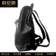 OULUNCHI (OULUNCHI) genuine leather men's backpack men's bag large capacity head leather 2025 new computer bag black 31*12*42CM
