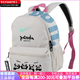 
Nike (NIKE) [customized bag] Casual sports Cute cartoon English letters Sweet girl Simple and fashionable gray and white