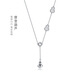 Gold Supreme (3DG Jewelery) platinum necklace PT950 modern gourd necklace for women, gift for girlfriend, priced by gram, 40cm-6.81g (including labor cost 531 yuan)