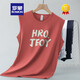 Romon (Romon) Modal Ice Seidenweste zum Sommer dünne kühle, schnelle Sportweste Hürde Basketball Fitness ärmelloses T-Shirt 086-695 Black-M