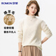 Romon [Wool] Cardigan dames en dentelle à demi-chouchure automne et hiver nouveau pull en tricot pull pull pull vestime pour femmes