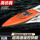 Tongtu children's remote control boat speedboat water toy high-speed speedboat water can be launched into the water simulation electric ship boy boat 25cm vibrant orange speedboat battery version