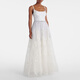 
Elie Saab Bride style Embroidered tulle long dress P01045465 White XXS CN 155/80