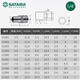 
Shida Xiaofei hexagonal sleeve 6.3mm ratchet fast wrench 1/4 interface single short outer 6-corner casing head 11303/4.5mm