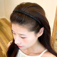Dongyi carefully selected hairbands for women, high-end headwear for going out, headbands for students, face wash hairpins with teeth, anti-slip diamond blue model