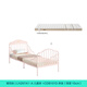 Lin's Home 0.8 metros Cama para niños Cama extendida Cama de hierro Cama telescópica dormitorio baby Camedera para un solo estilo LH297A1