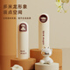 WCZ Japan importierte neue Zahnbürstenbox Mundwasser-Tasse Tragbarer Wash Cup Zahnbürstenbecher für den Heimgebrauch 6210 Beige + 6212 Beige [zweiteiliger Set]