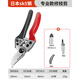 Green Forest Japan imported SK5 steel fruit tree gardening pruning shears, special scissors for cutting branches, flower shears, floral branch scissors, professional style SK5 steel + waist box_maintenance oil_elastic