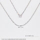Beijing Gold Trading Center Co., Ltd. Platinum pt950O sub chain M buckle women's necklace clavicle chain birthday Valentine's Day gift for girlfriend and wife about 3.43g