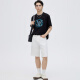 VJC 2025 Spring and Summer New Men's Fashion Daily Light Luxury Embroidered Short Sleeve T-shirt Round Neck Versatile Top B24BA1048 Black M /48