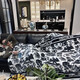 Double-sided velvet blanket quilt thickened cover blanket winter sheets dormitory single office double-layer milk velvet bed blanket ink painting 100*150cm baby blanket