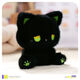 
Desktop ornaments cute and beautiful dazed doll emo little bear gift birthday gift for girls kitten ornaments emo black cat doll [black and blue]