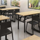 
Xingkai (XINGKAI) [Specialized in Government and Enterprise] Folding table, computer table, outdoor long table, table, home desk, street stall table, BGZ673 White oak pattern double layer 100*40