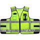 Traffic and road administration high-speed riding rescue night patrol security reflective vest vest custom printing fluorescent green no printing L