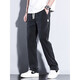 Pure casual pants for men 2025 new trendy brand straight loose men's pants Tennis wide-leg men's long pants men's summer thin style Semir-1048 black + 1048 light blue M [Size 28]