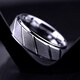 MZMZ platinum ring men's pt950 platinum index finger single ring trendy men's ring niche tail ring Valentine's Day birthday gift when/next day delivery - light luxury white gold width 5MM circle number remarks