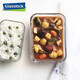 Trabajador de taquilla de refrescante de vidrio con tapa, horno de microondas sellado de refrigerador Bajero de almuerzo especial de 695 ml