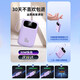 Wami National 3C certification, can be used on airplanes and high-speed trains, 30W fast charging power bank, 20,000 mAh, comes with cable, compact and portable, 10,000 large-capacity ultra-thin mobile power supply, top version purple, 30W fast charging + 3C certification + built-in four-wire + imported battery core 20,000 mAh