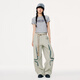 MMLG 87 mm Schnelltrocknende Casualhose für Frauen im Sommer Neues verstellbares Nischendesign Koreanisch mit weitem langen Hosen dunkelgrauer XL
