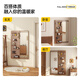 Arctic tree solid wood hole board dressing mirror hidden push and pull mirror home wall can close contact porch fitting mirror