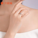 Liuguifu jewelry platinum ring women rose pt950 platinum ring birthday gift about 2.65g