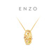 Chow Tai Fook ENZO Ocean Series 18K gold colorful gemstone diamond pendant for women EZV2865 gift gift silver chain EZV2865