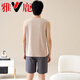 Yalu Vest Pyjamas Men's Men's Cotton Cotton Sans manches Home Vêtements NOUVEAUX HOTES CASSORATIQUES SHORTS DE LA TAILLE SUIT