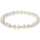 Saturday blessing yellow 18K gold pearl bracelet girl birthday gift, pearlescent color, about 16cm