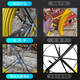 CLCEY玻璃钢穿线神器穿孔器光缆电缆穿管器电工穿线器引线器管道疏通器 12250米加钢丝带车架直径11mm