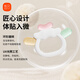 Xinbei Teether Portable Baby Teether Soothing Bite Teething Baby Anti-Eating Hand Silicone Toy Can Be Boiled Rainbow QQ Candy 1 Pack Comes with Storage Box + Anti-chain