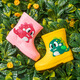 
Xinnan children's cute rain boots anti-slip resistance children's rain boots children's rubber shoes baby water shoes 2-7 years old cute cartoon overshoes yellow dinosaur children's rain boots size 16 (recommended foot length 15cm)