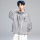
Boys Sunscreen Jacket Summer 2025 New Breathable Thin Jacket Jacket Big Children's Summer Casual Top Gray 160