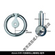 Male urethra rod glans hood male slave punishing torture instrument sm sex torture instrument dog slave pseudo-girl negative electrode stainless FRRK-15940MM card ring + removable solid steel ball post