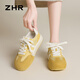 ZHR Desshu Shoes for Women Mesh Streshable Retro Fashion Sports Casual Shoes Cround Toe The Chouse обувь Ji16e желтый 37