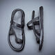 Ttpmer Sandalen für Männer koreanischer Stil weicher Sohle ohne Schlupf-Casual Beach Schuhe tragen grüne trendige trendige trendige Männer Sandalen schwarz 9866 38