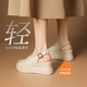 Jiuzi Annako Las sandalias de tacón gruesas de cuero gruesas para mujeres 2025 Nuevo belleza de pescado madre de verano beige 34