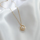 Fat Donglai's same style pearl pendant, fashionable celebrity necklace, trendy Internet celebrity pearl pendant, light luxury niche clavicle chain, 2021 sense pendant