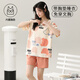 MUJI COM无印良品同款夏季女士短袖睡衣套装学生自带胸垫一体家居服可外穿 GXT1047 2XL (建议130-145斤)